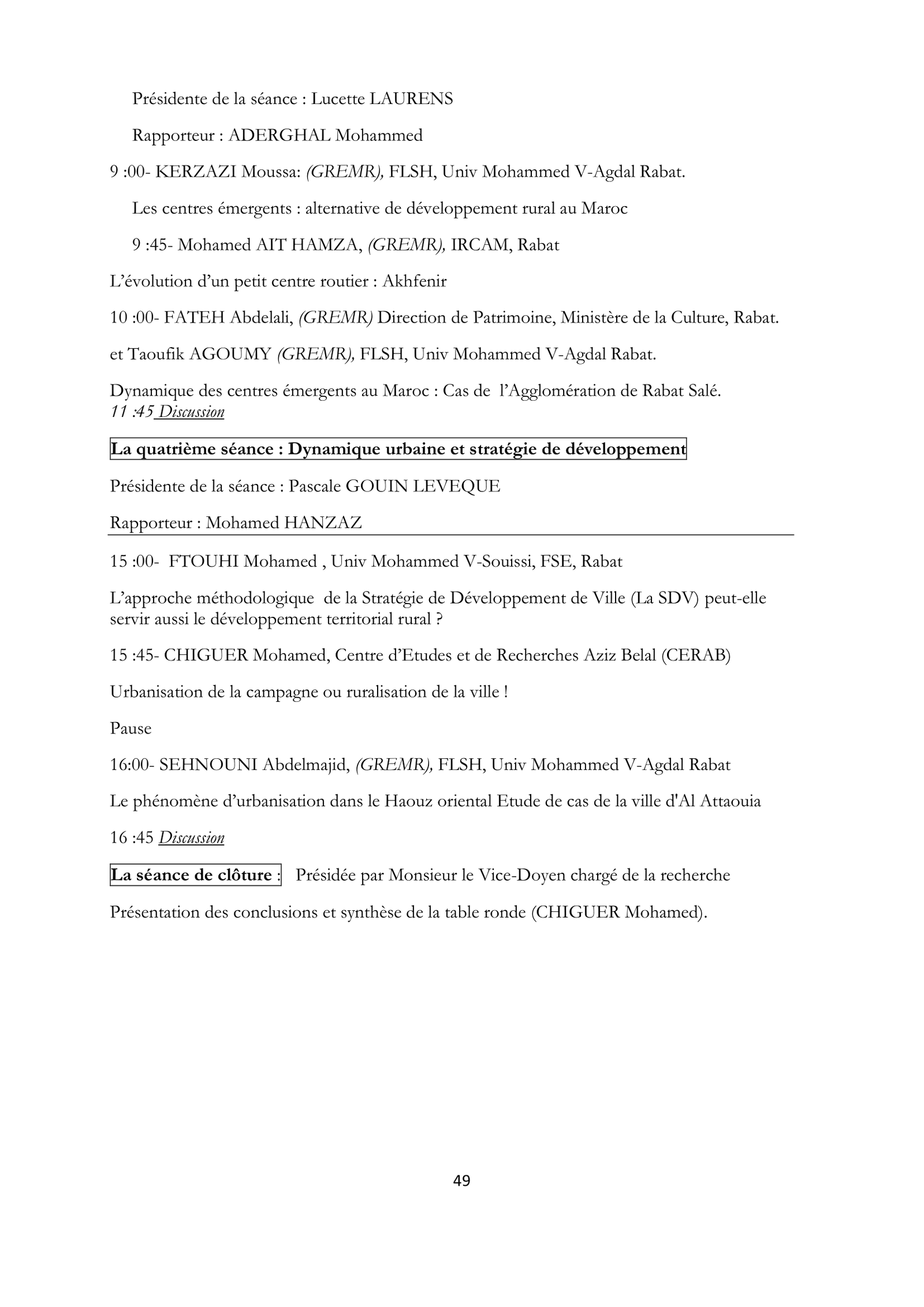 Catalogue GREMR du 8 mai 2012