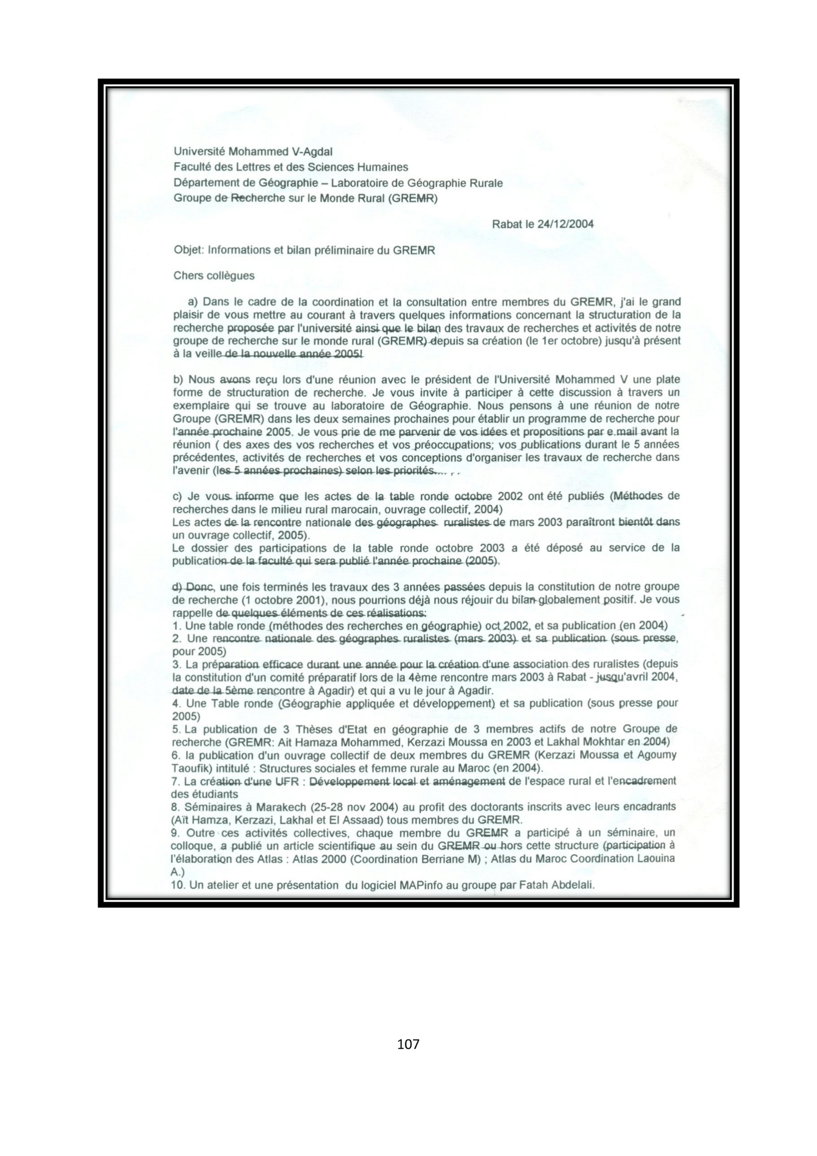 Catalogue GREMR du 8 mai 2012